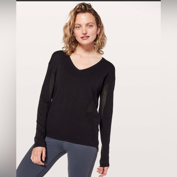 Lululemon Still Movement Sweater | Black | Size 8 - Picture 1 of 9